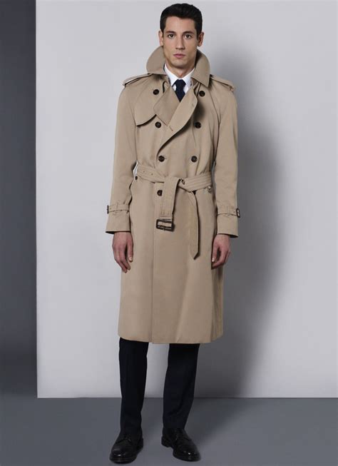 burberry or aquascutum trench coat